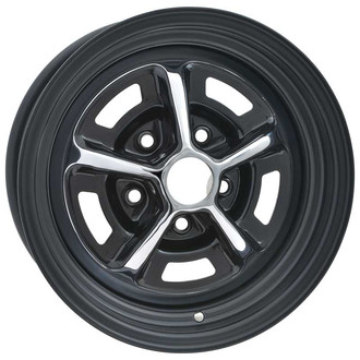 OER® - Magnum 500 Chrome Center with Semi Gloss Black Windows 14x6 Alloy Factory Wheel