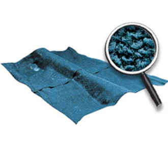 OER® - Medium Blue Molded Loop Replacement Passenger Area Carpet Kit with Mass Backing