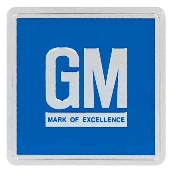 OER® - "GM Mark Of Excellence" Blue Embossed Door Emblem