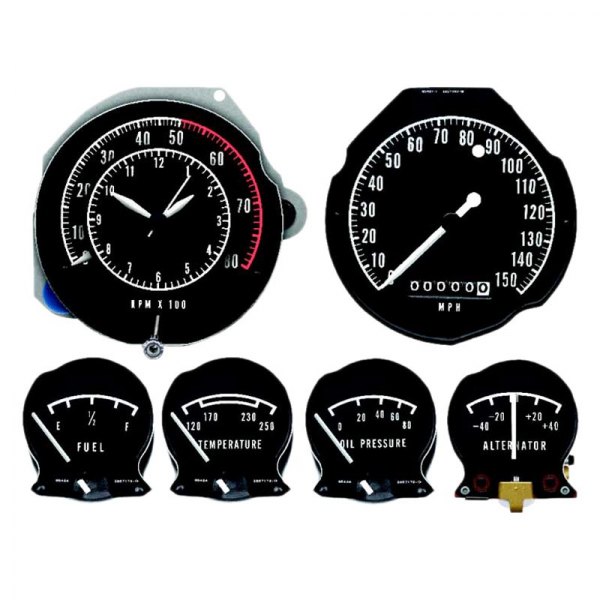 OER® - Gauge Set with Tachometer/Clock Combo