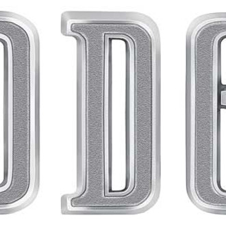 OER® - "Dodge" Letters Hood Emblem