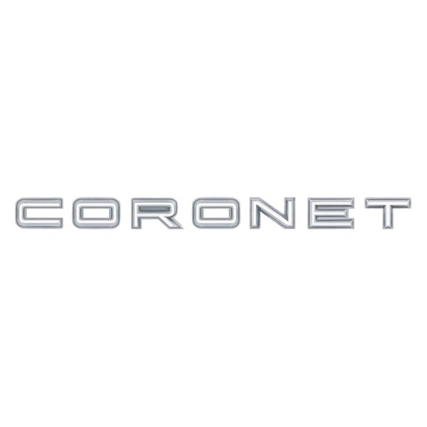 OER® - "Coronet" Letters White Quarter Panel Emblem