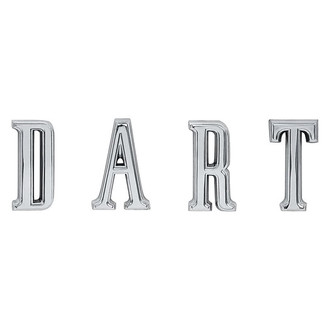 OER® - "Dart" Letters Chrome Quarter Panel Emblem