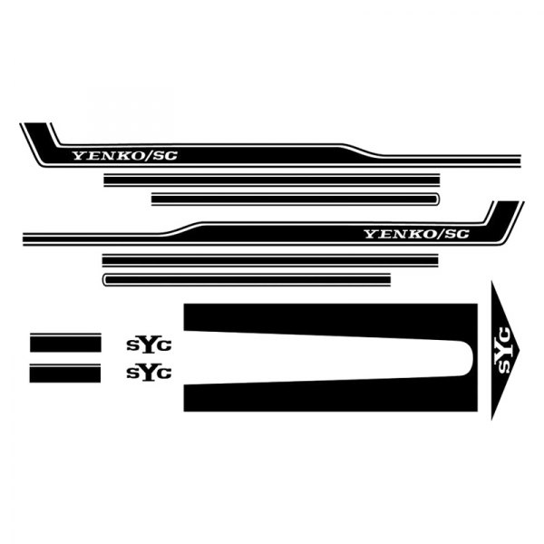 OER® - Black SYC Yenko Stripe Set