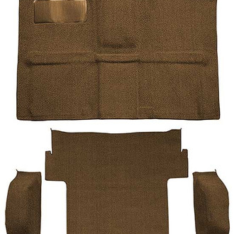 OER® - Dark Saddle Molded Loop Replacement Cargo Area Carpet and Molded Wheel Well Covers with Standard Backing