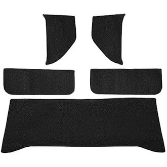 OER® - Black Molded Loop Replacement Carpet Accessory Kit with Rear Cab Wall, Door & Kick Panels