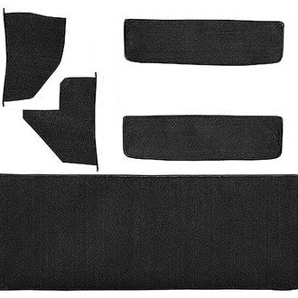 OER® - Black Molded Loop Replacement Carpet Accessory Kit with Rear Cab Wall, Door & Kick Panels