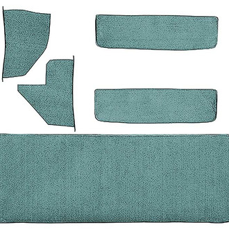 OER® - Aqua Molded Loop Replacement Carpet Accessory Kit with Rear Cab Wall, Door & Kick Panels