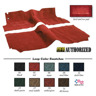 OER® - Dark Brown Molded Loop Replacement Cut & Sewn Carpet Kit