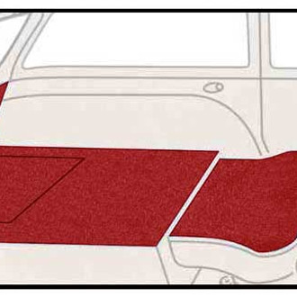 OER® - Red Molded Loop Replacement Cargo Area Carpet