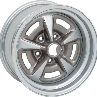 OER® - Rally II Silver With Darker Gray Painted Windows 15x8 Steel Factory Wheel