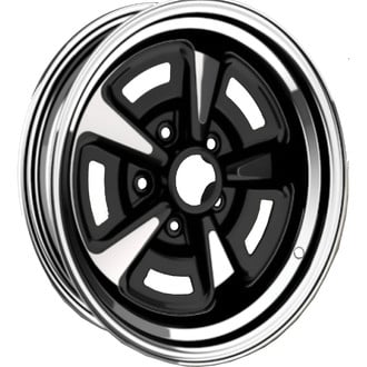 OER® - Rally II Chrome Plated With Black Painted Windows 15x8 Steel Factory Wheel