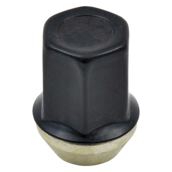 OER® - Black Cone Seat Flat Top Capped Lug Nut
