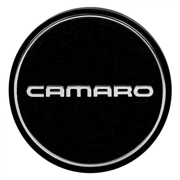 OER® - Black Wheel Hub Cap Emblem With Silver Camaro Logo