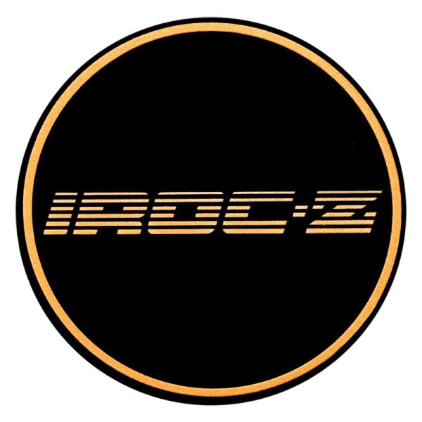 OER® - Black Wheel Center Cap With Fade Gold "Iroc-Z" Logo
