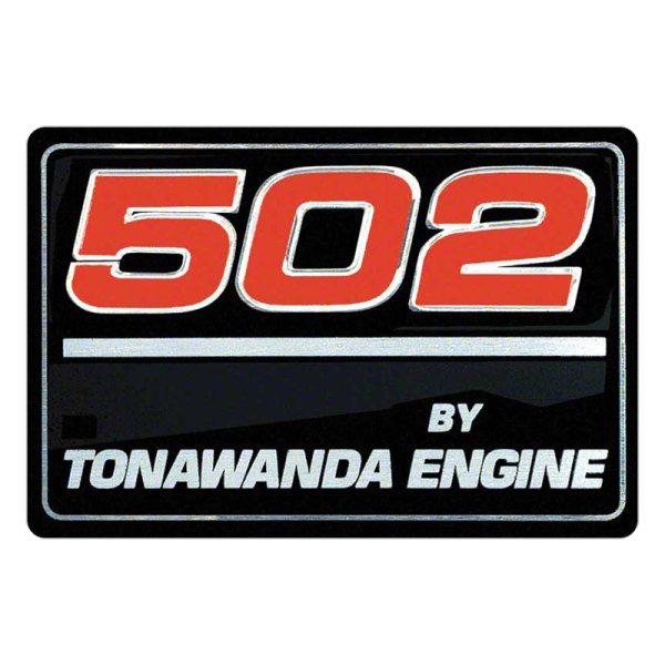 OER® - "502 By Tonawanda Engine" Engine Valve Adjustment Decal