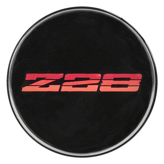 OER® - Black Aluminum Wheel Center Cap Emblem With Red "Z-28" Logo