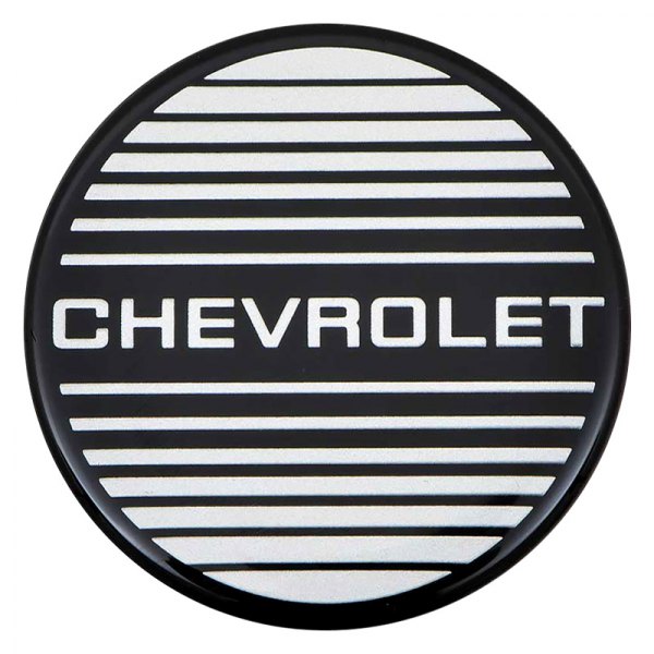 OER® - Black Chrome Wheel Center Cap Emblem With Chevrolet Logo