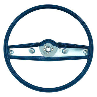 OER® - 2-Spoke Standard Style Steering Wheel with Dark Blue Grip