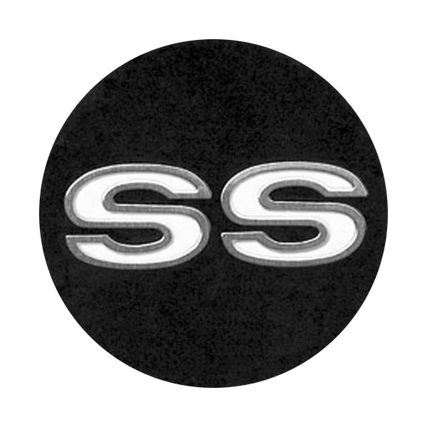 OER® - Black Wheel Hub Cap Emblem With Silver SS Logo