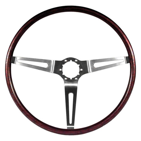 OER® - 3-Spoke Rosewood Steering Wheel with Rosewood Grip