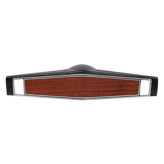 OER® - Cherrywood Steering Wheel Shroud with Silver Trim with Silver Trim
