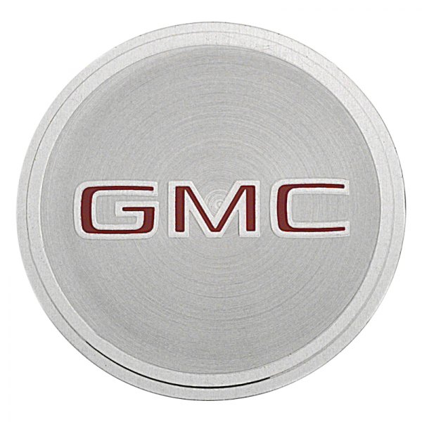 OER® - Silver Wheel Center Cap Emblem With Red "GMC" Logo