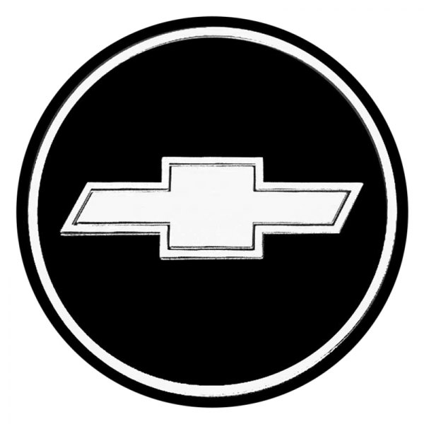 OER® - Black Wheel Hub Cap Emblem With White Bow Tie Logo
