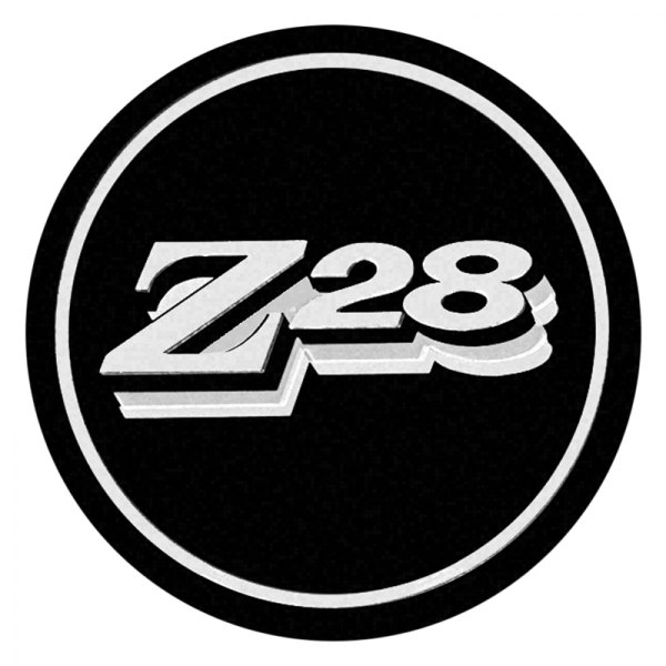 OER® - Black Wheel Hub Cap Emblem With Silver Z-28 Logo