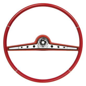 OER® - 2-Spoke Red Steering Wheel with Horn Ring