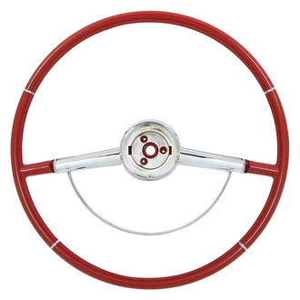 OER® - 2-Spoke Red Steering Wheel with Horn Ring