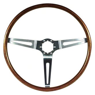 OER® - 3-Spoke Walnut Wood Grain Steering Wheel