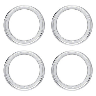 OER® - 15" Silver Wheel Trim Ring Set