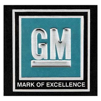 OER® - "GM Mark of Excellence" Seat Belt Buckle Decal