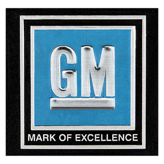 OER® - "GM Mark of Excellence" Seat Belt Buckle Decal