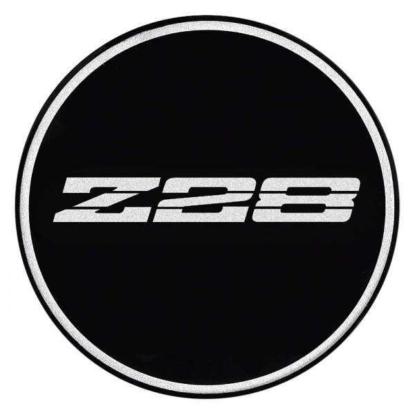 OER® - Black Wheel Center Cap Emblem With Chrome Z28 Logo