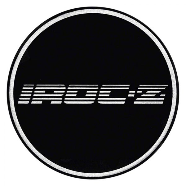 OER® - Black Wheel Center Cap Emblem With Chrome IROC-Z Logo