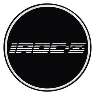 OER® - Black Wheel Center Cap Emblem With Chrome IROC-Z Logo