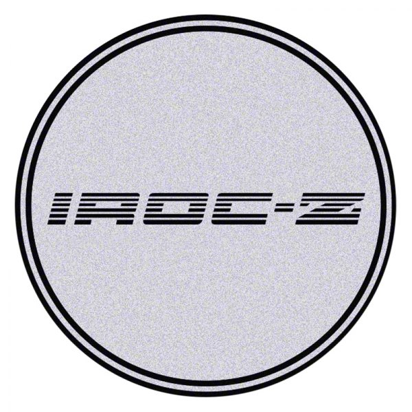 OER® - Silver Wheel Center Cap Emblem With Black IROC-Z Logo