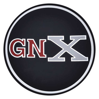 OER® - Black Wheel Hub Cap Emblem With Red/Silver GNX Logo