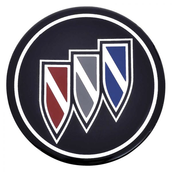 OER® - Black Wheel Hub Cap Emblem With the Buick Tri Shield Logo