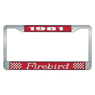 1972 GM License Pontiac Firebird Front Rear License Plate Tag Holder Frames New