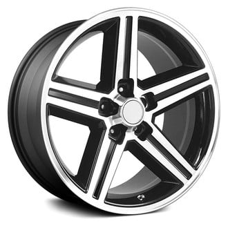 OER® - IROC Gloss Black with Machined Face 16x8 Alloy Factory Wheel