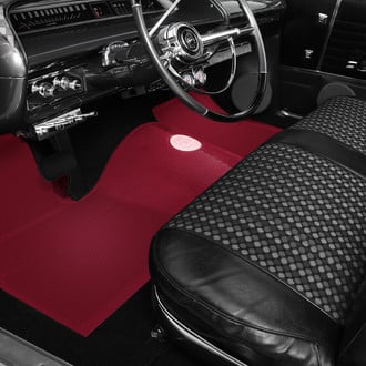 OER® - 1st & 2nd Row Red Rubber Floor Mat Set