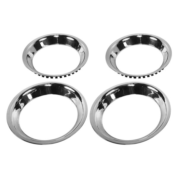 OER® - 15" Silver Wheel Trim Ring Set
