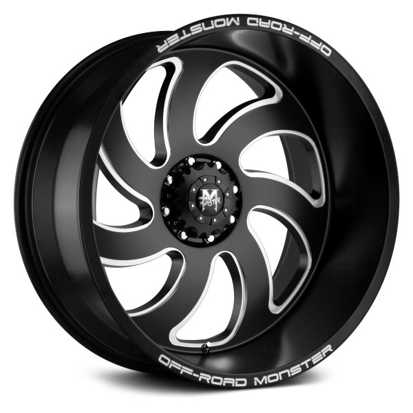 OFF-ROAD MONSTER® - M07 Flat Black with Milled Accents