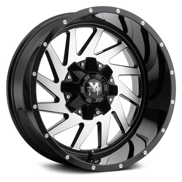 OFF-ROAD MONSTER® - M12 Gloss Black with Machined Face