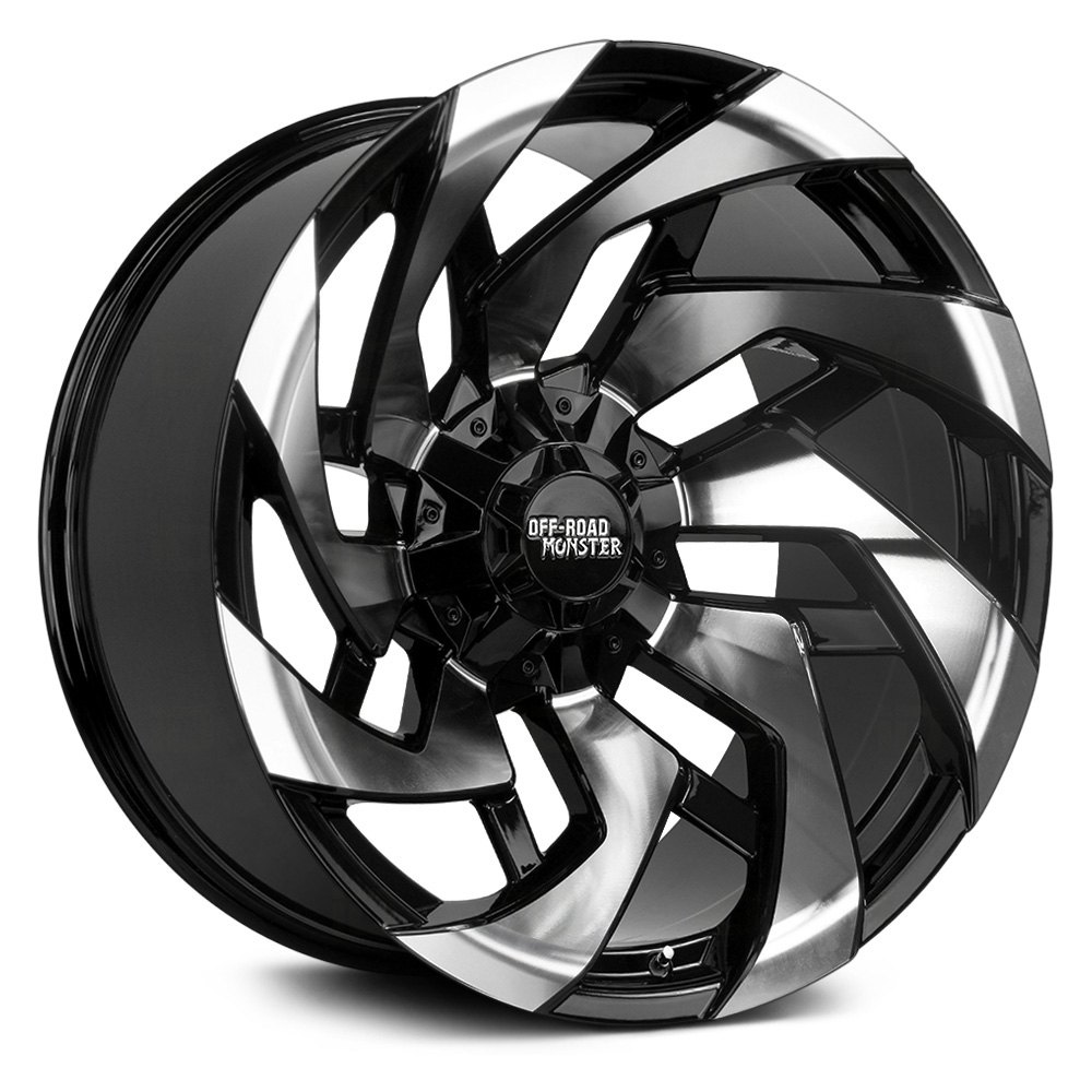 OFF-ROAD MONSTER® M24 Wheels - Gloss Black with Machined Face Rims