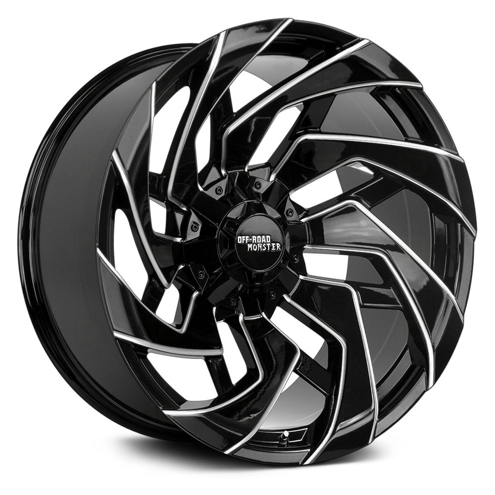 OFF-ROAD MONSTER® M24 Wheels - Gloss Black with Milled Accents  