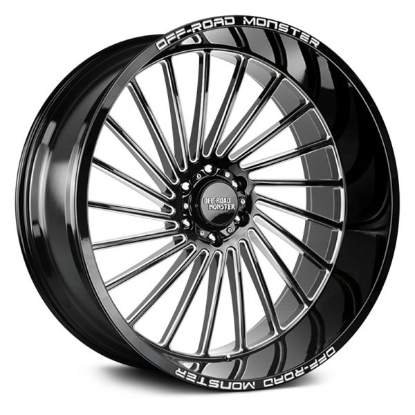 OFF-ROAD MONSTER® M27 Wheels - Gloss Black with Milled Accents Rims